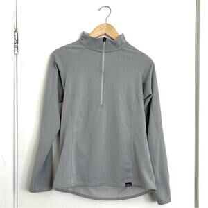 Patagonia Grey Midweight Capilene Baselayer Zip Neck M